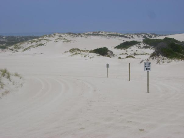 Die Dünenbeschriftung