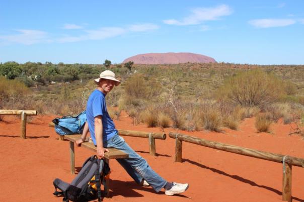 Uluru (Ayers Rock) vom Campingplatz