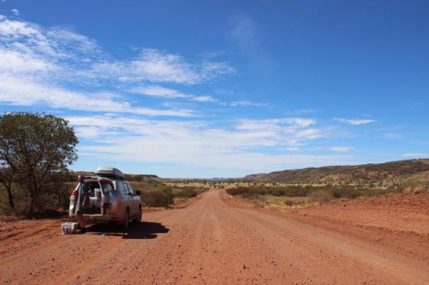 Auf dem Mereenie Loop in die MacDonnell Ranges