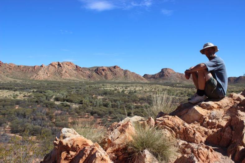 Blick in den Gosse Bluff (Kometeneinschlag)