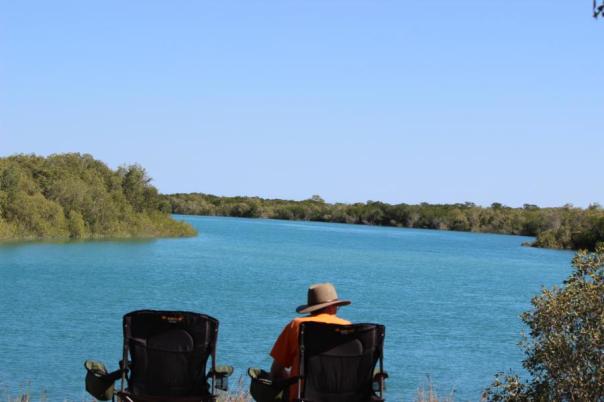 Dampier Peninsula, Campingplatz Mangrovenbucht Flut
