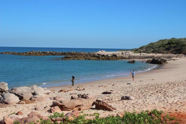 Voytek und Thomas beim Angeln