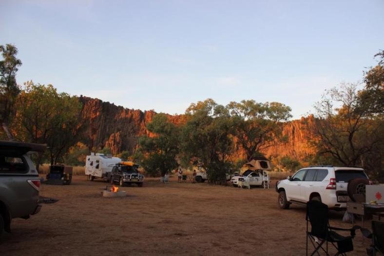 Abendstimmung Campingplatz Windjana Gorge