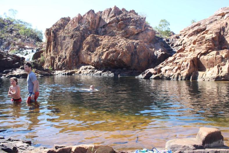 Edith Upper Falls, Badespass für alle