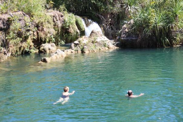 Erfrischung im Lawn Hill Creek