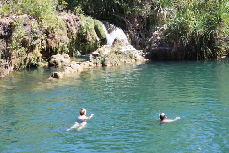 Erfrischung im Lawn Hill Creek