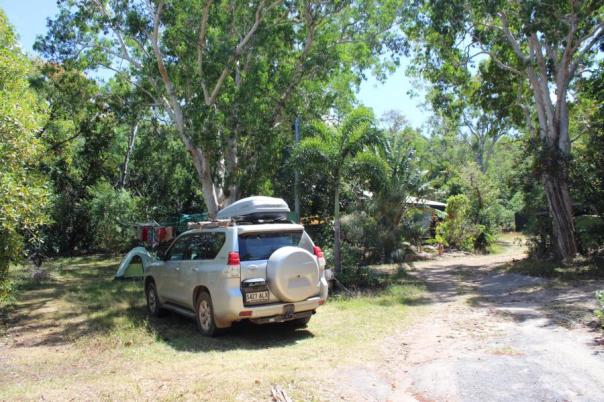 Wir campieren im Garten von Kati und Robert