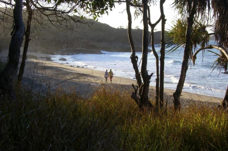 Beach am Campingplatz, Agnes Water