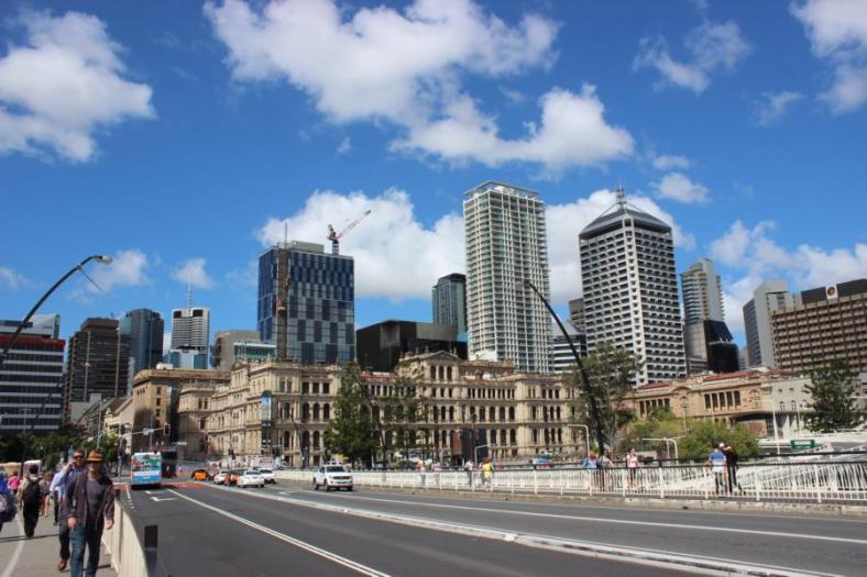 Bilck von der Victoriabridge, Brisbane