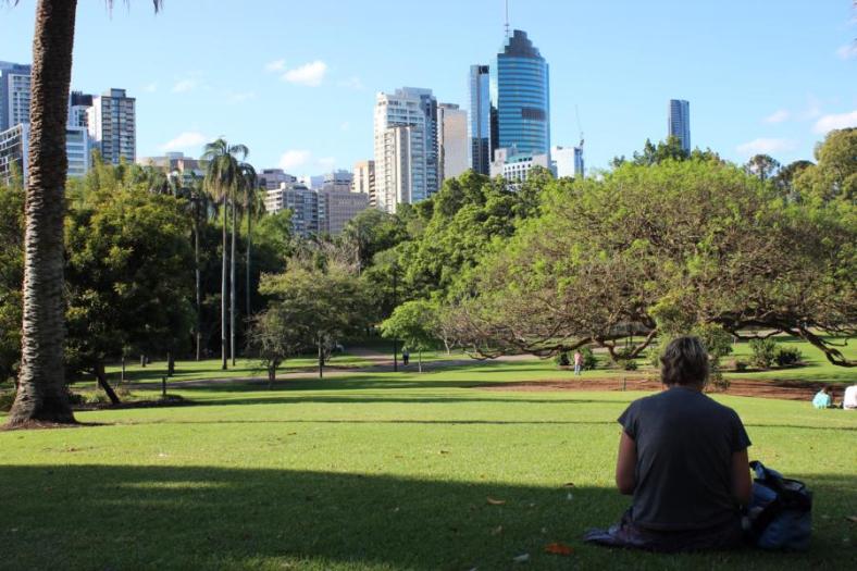 Rast im Botanischen Garten, Brisbane