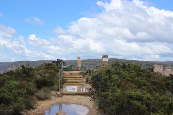 Pulpit Rock Lookout, ein wenig stürmisch, Blue Mountains