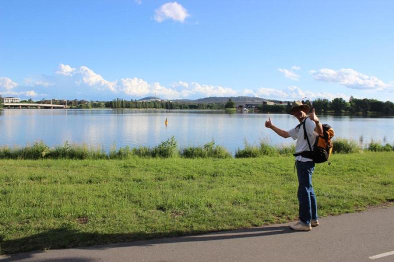 Wow, die Sonne scheint mal wieder, Lake Burley Griffin, Great Basin, Canberra