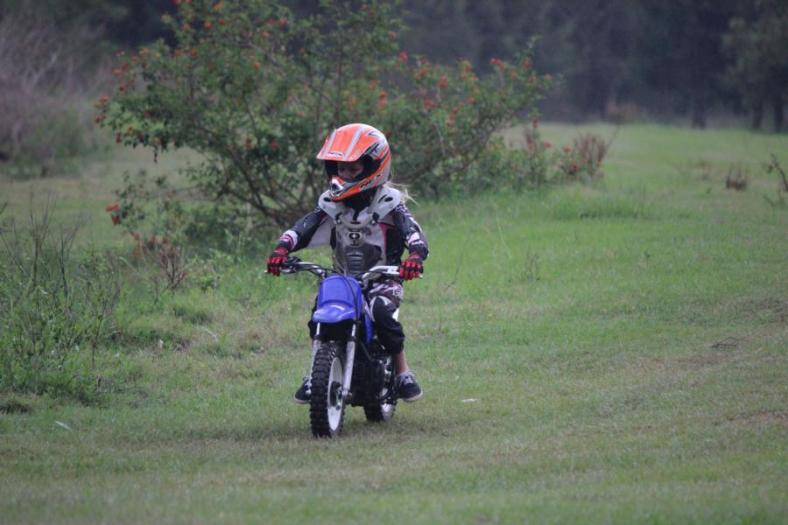 Die Kleine ist auch flott unterwegs