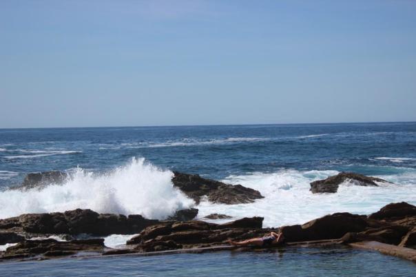 Die Dame ist mutig, The Blue Pool, Bermagui