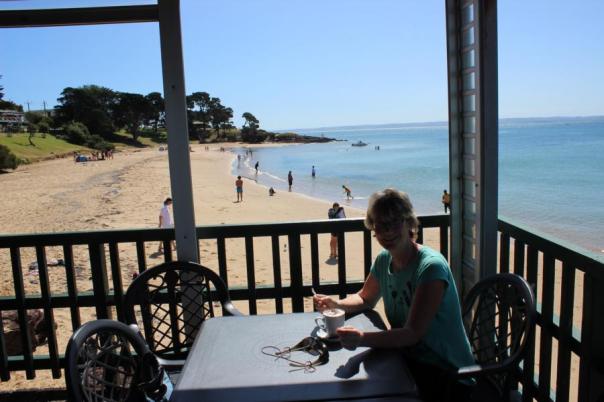 Schöner Platz für einen Cappuccino, Cowes, Phillip Island