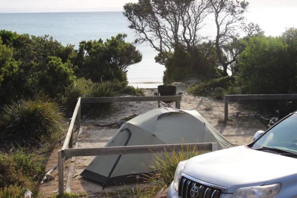 Campingplatz mit persönlichem Strandzugang, Coles Bay, Freycinet National Park
