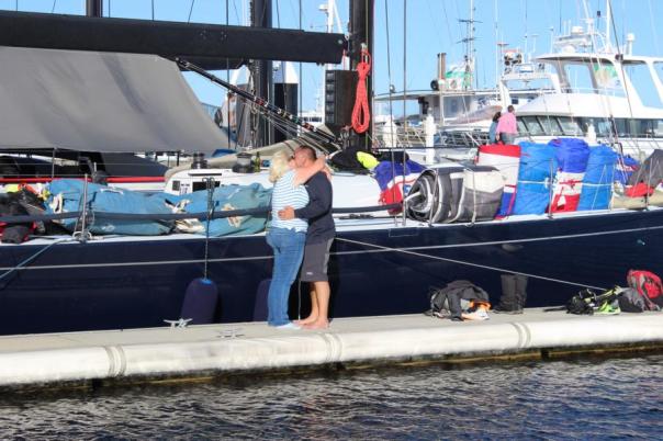 Die Frauen haben mitgezittert, Royal Sydney Hobart Yacht Race, Hobart