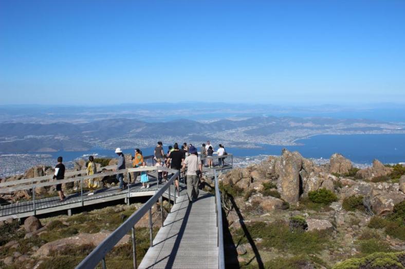 Gipfel von Mt. Wellington, 1.271 Meter