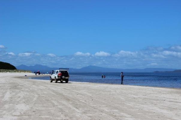 Hier wird fleißig geangelt, Macquarie Harbour