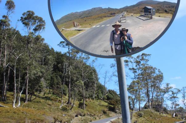 Bus stop Ronny Creek, Cradle Mountains - Lake St Clair NP