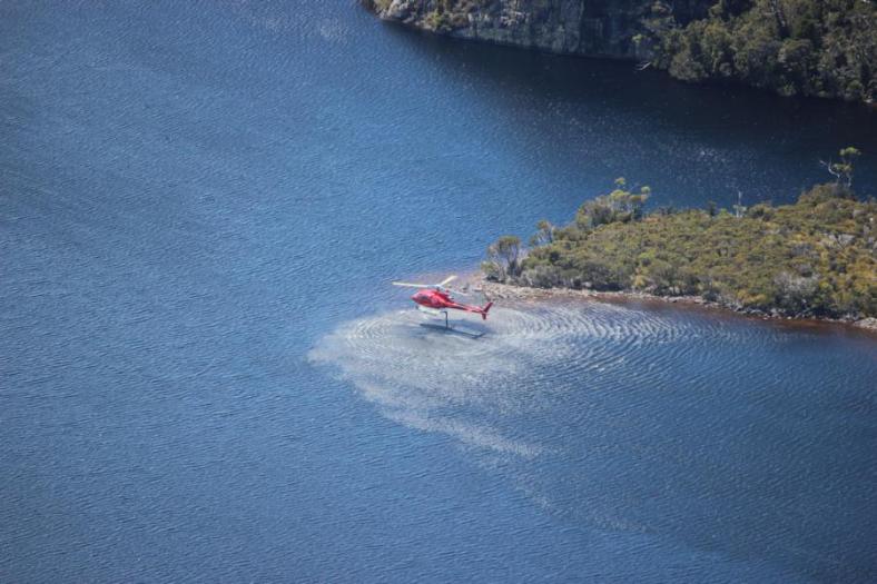 Wassertanken zum Löschen, Marions Lookout 1.223 m, Overland Track, Cradle Mountains - Lake St Clair NP