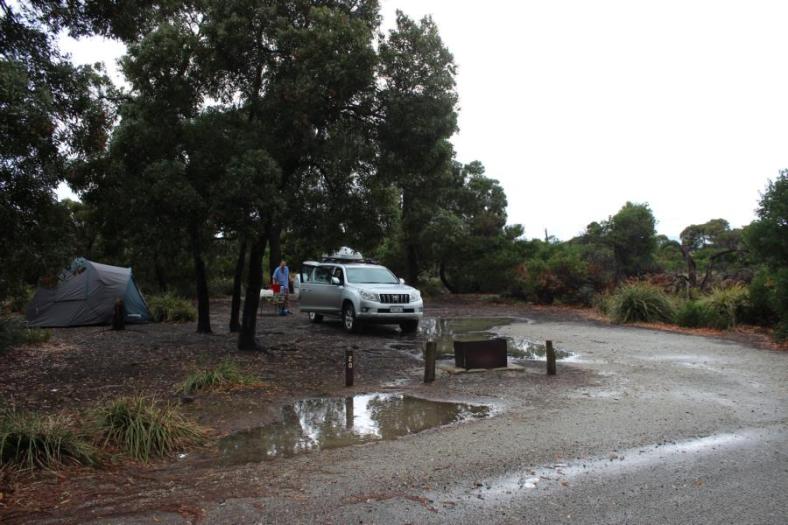 Camp unter Wasser, Narawntapu NP