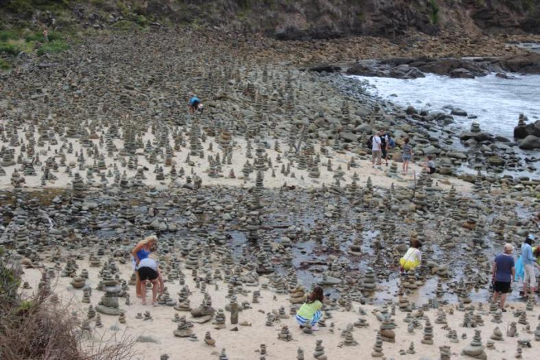 Steinmännchen an der Great Ocean Road