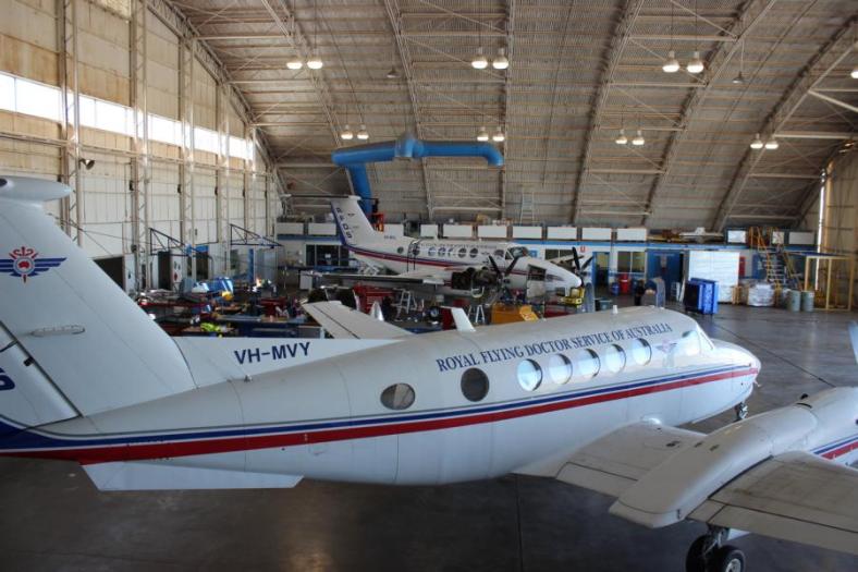 Besuch auch bei den Royal Flying Doctor Service of Australia in Broken Hill