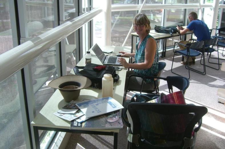 Die Bibliothek in Mildura nutzen wir zum Blogeintrag