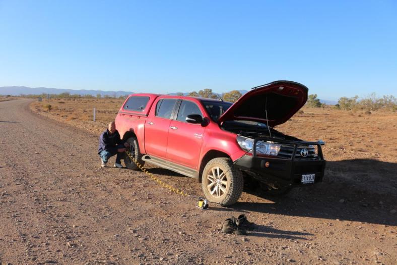 Luft wieder in die Reifen wenn es auf asphaltierte Strassen geht