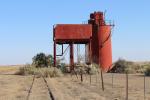 Ausgedienter Wassertank an der Curdimurka Railway-Station, Oodnadatta Trac
