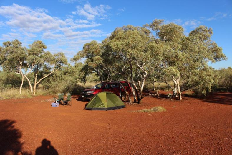 Camp an der Hamersley Gorge