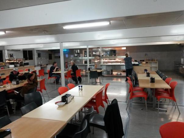 Miners Kantine mit Buffet