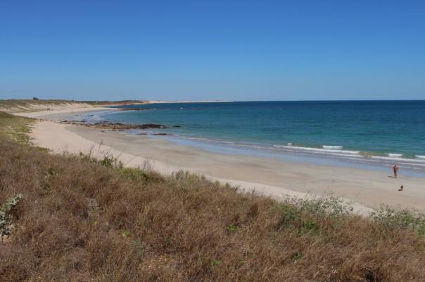 Unser Strand bei Flut