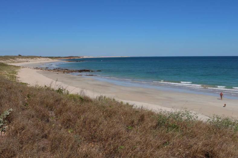 Unser Strand bei Flut