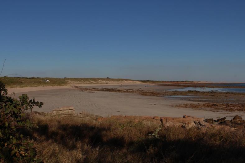 Unser Strand bei Ebbe
