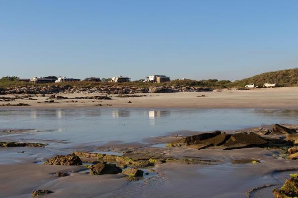 Der einzige Strandzugang via Auto