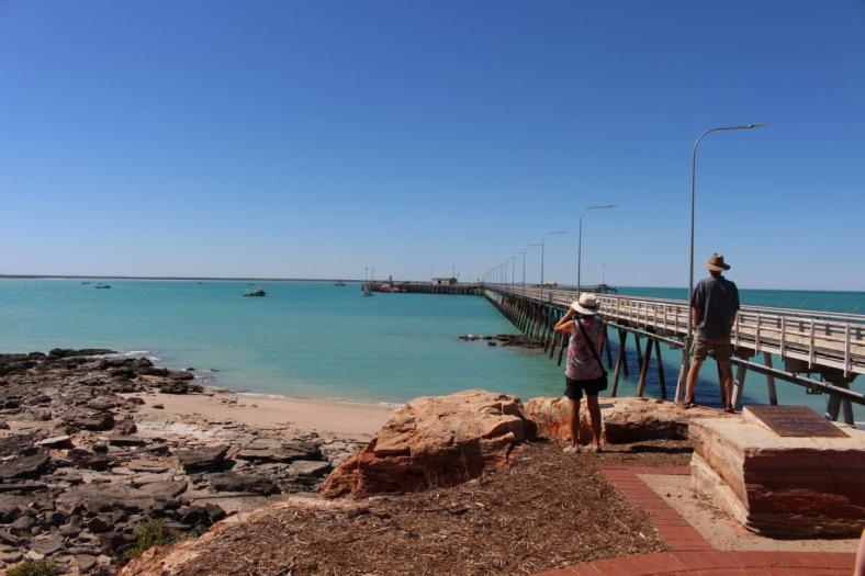 Hafen mit Jetty, Broome