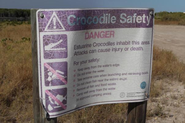 Dem Warnschild ist unbedingt Folge zu leisten