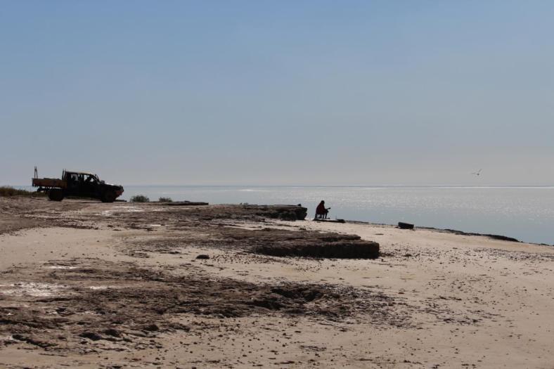 Aborigines beim Fischfang, Lagune, Beagle Bay