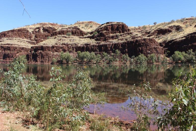 Da macht das Paddeln Spaß, Carawine Gorge