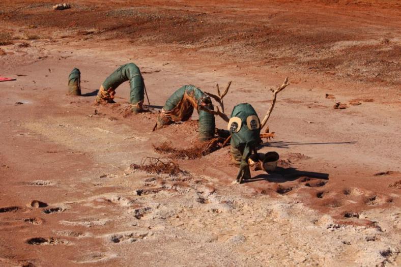 .... die Arbeiter hatten ihren Spaß, Karratha