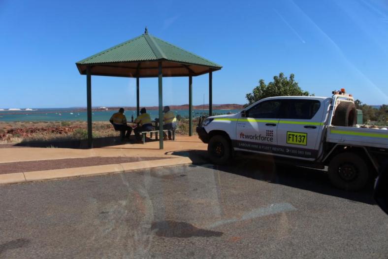 Die Arbeiter machen ein Päuschen, Dampier