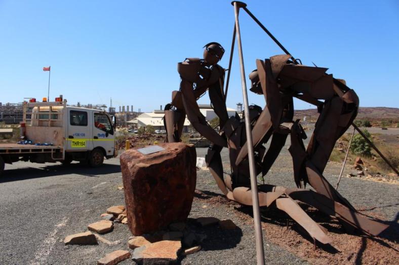 Gedenken an die Verünglückten und gestorbenen Arbeiter, Dampier