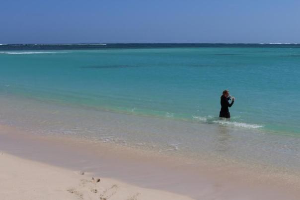 Das Wasser könnte etwas wärmer sein