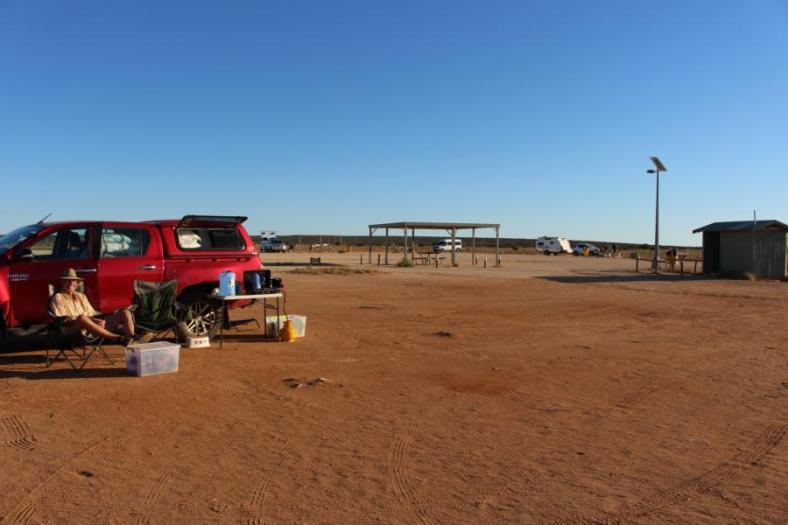Übernachtungsplatz an der Straße nach Carnarvon