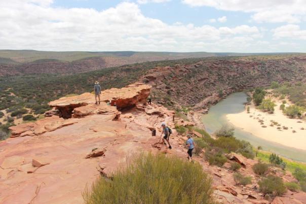 Blick auf den Murchison River, Kalbarri NP