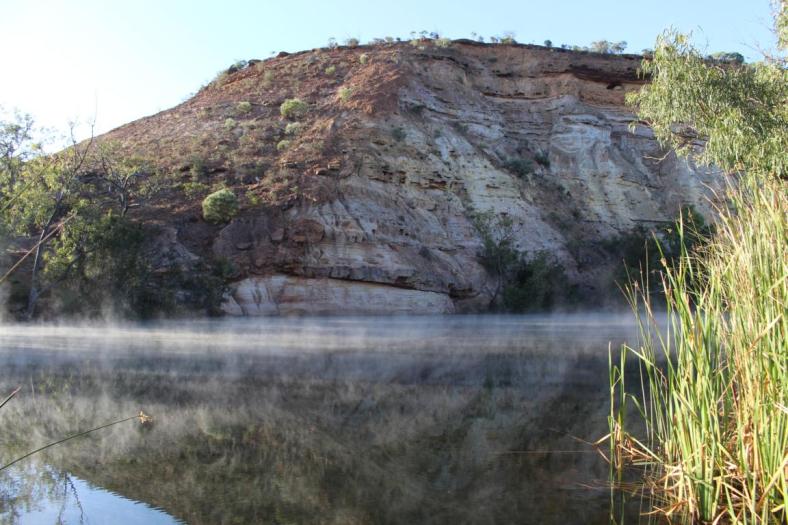 Stimmung nach kalter Nacht, Ellendale Pool