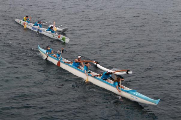 Wettrudern um die Jetty
