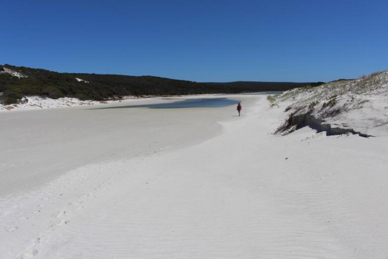 Sandbank zum Hamersley Inlet, Fitzgerald River NP